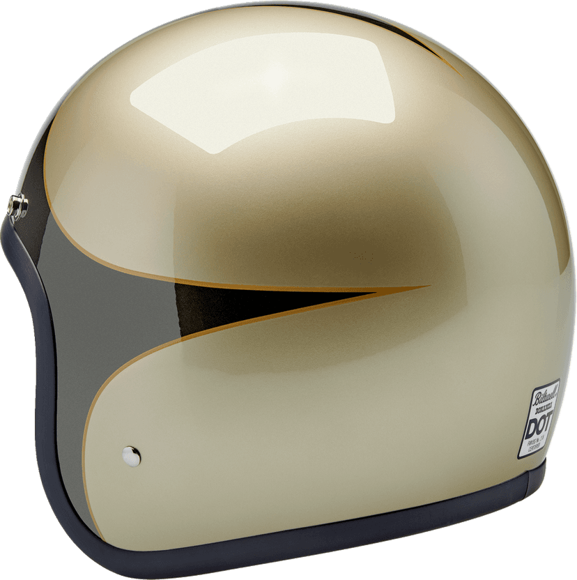 BILTWELL 0104-3545 Bonanza Helmet - Scallop - Metallic Charcoal/Champagne - 2XL — image 6 of 6
