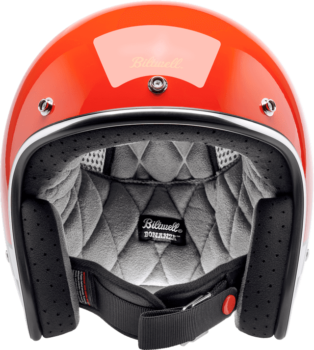 BILTWELL 0104-3546 Bonanza Helmet - Competition - Orange - XS — image 2 of 7