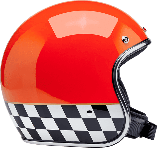 BILTWELL 0104-3547 Bonanza Helmet - Competition - Orange - Small — image 4 of 7