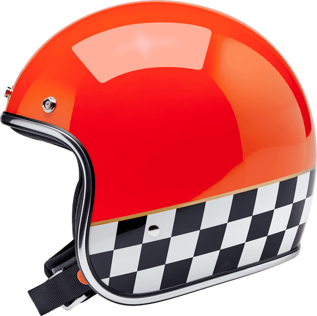 BILTWELL 0104-3547 Bonanza Helmet - Competition - Orange - Small — image 6 of 7