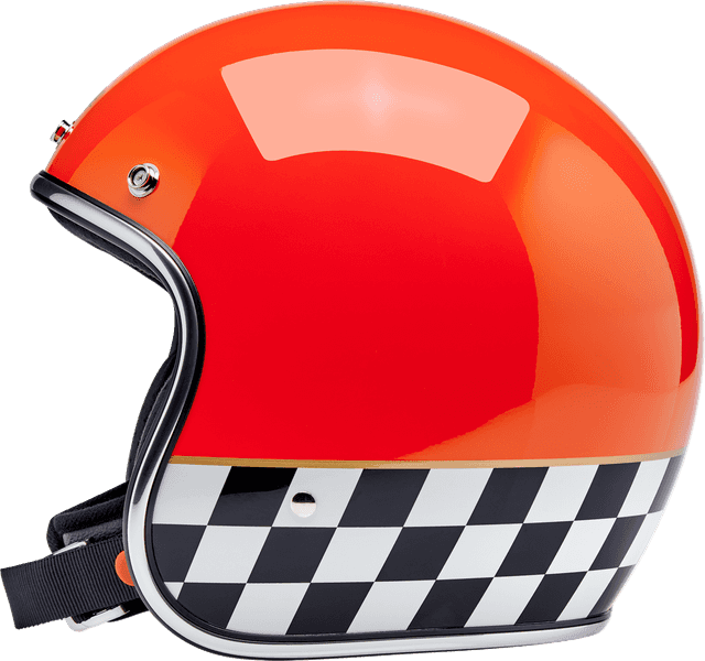 BILTWELL 0104-3548 Bonanza Helmet - Competition - Orange - Medium — image 7 of 7