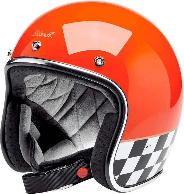 BILTWELL 0104-3548 Bonanza Helmet - Competition - Orange - Medium — image 1 of 7