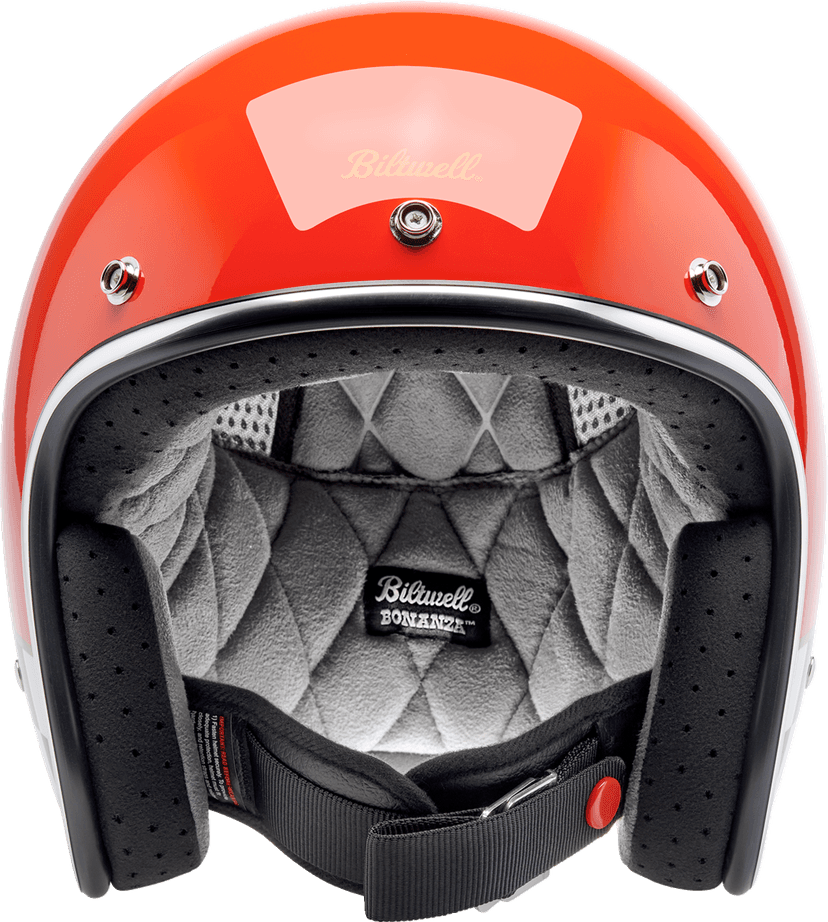 BILTWELL 0104-3550 Bonanza Helmet - Competition - Orange - XL — image 2 of 7