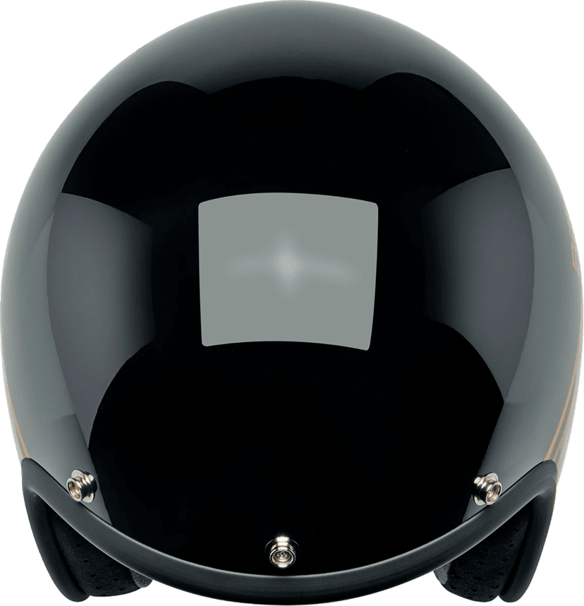 BILTWELL 01043922 Bonanza Helmet - Lightspeed - Gloss Black/Orange/Yellow - Small — image 6 of 8