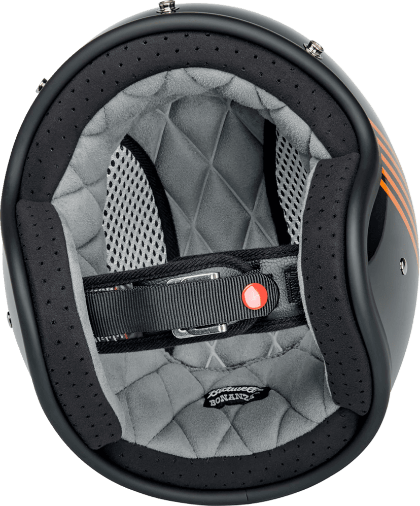BILTWELL 01043926 Bonanza Helmet - Lightspeed - Gloss Black/Orange/Yellow - 2XL — image 2 of 8