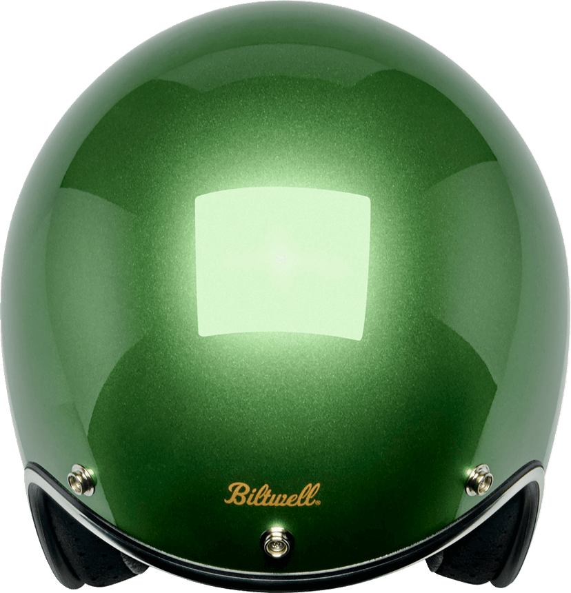 BILTWELL 01043933 Bonanza Helmet - Metallic Irish Green - XS — image 3 of 8