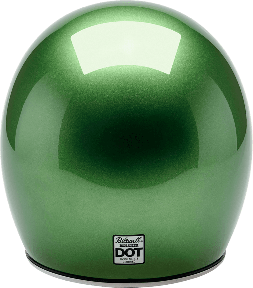 BILTWELL 01043933 Bonanza Helmet - Metallic Irish Green - XS — image 1 of 8