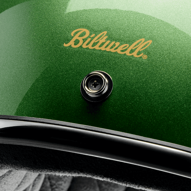 BILTWELL 01043933 Bonanza Helmet - Metallic Irish Green - XS — image 5 of 8