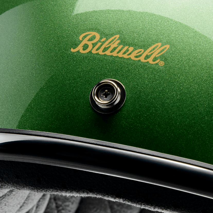 BILTWELL 01043935 Bonanza Helmet - Metallic Irish Green - Medium — image 8 of 8