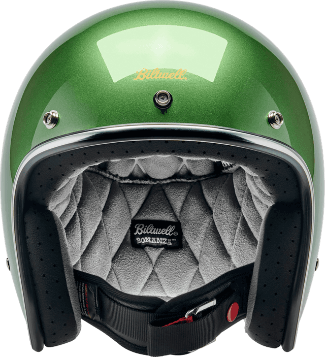 BILTWELL 01043938 Bonanza Helmet - Metallic Irish Green - 2XL — image 6 of 8