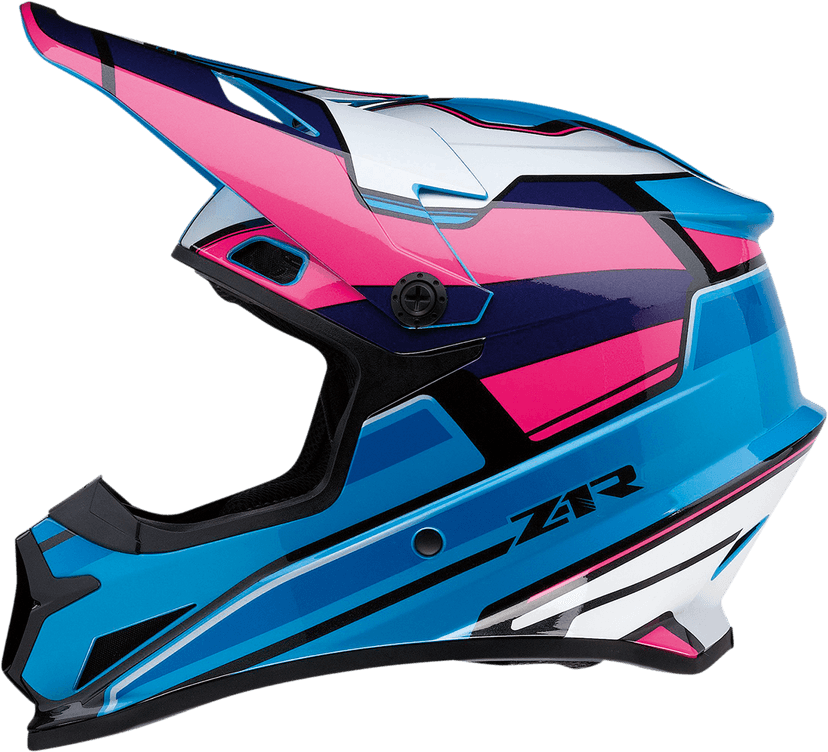 Z1R 0110-7189 Rise Helmet - MC - Pink/Blue - 2XL — image 3 of 5