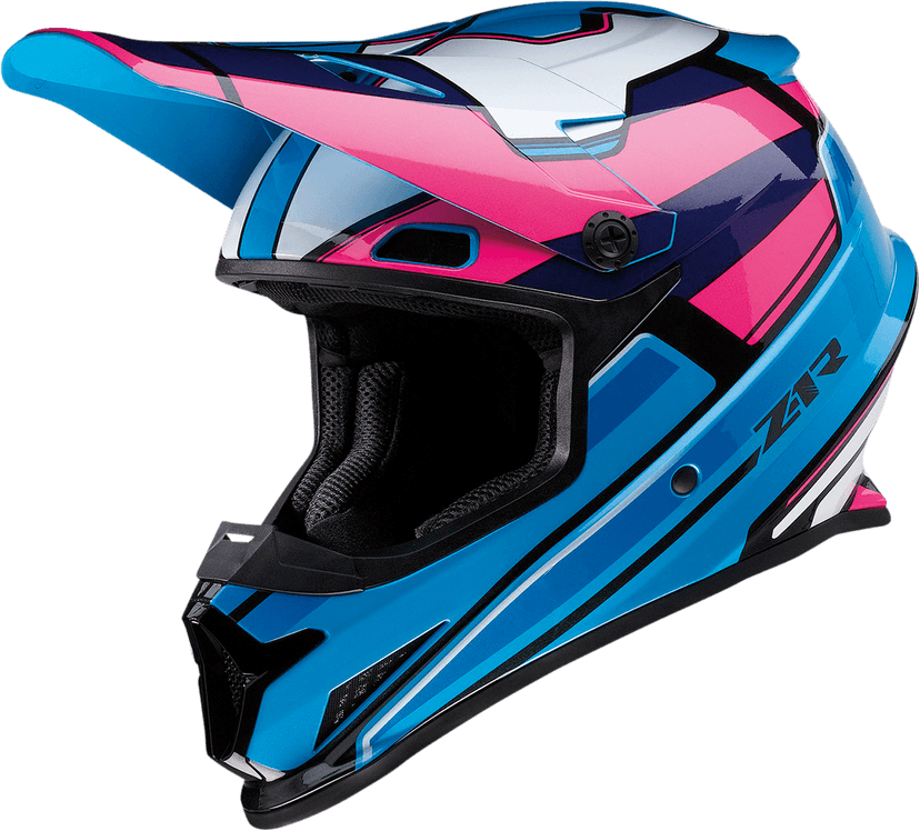Z1R 0110-7189 Rise Helmet - MC - Pink/Blue - 2XL — image 1 of 5