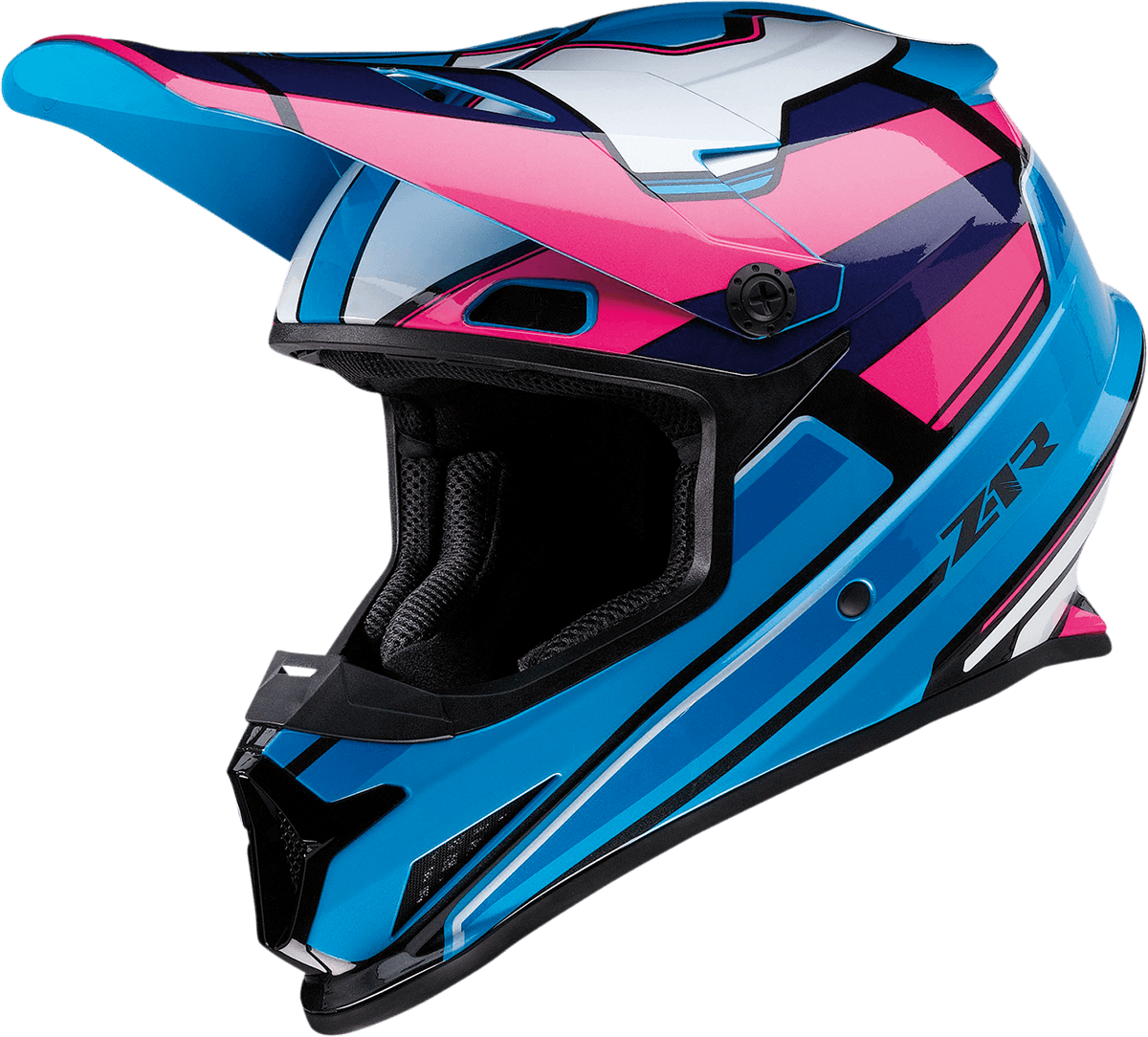 Z1R 0110-7191 Rise Helmet - MC - Pink/Blue - 4XL