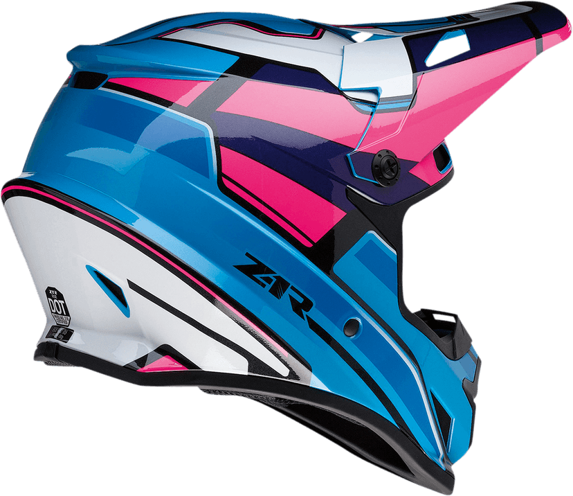 Z1R 0110-7191 Rise Helmet - MC - Pink/Blue - 4XL — image 4 of 5