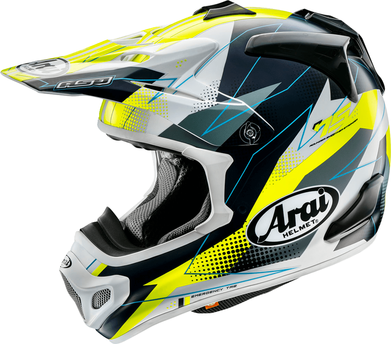 ARAI HELMETS 0110-8482 VX-Pro4 Helmet - Resolute - Yellow - XS