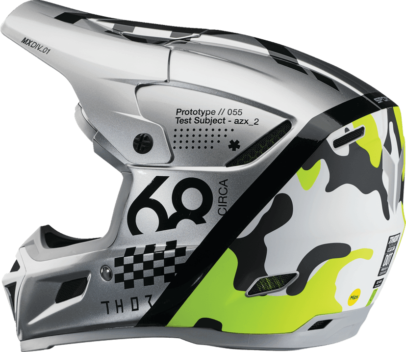 THOR 0110-8769 Reflex Sport Helmet - Riot - MIPS® - Gray/Acid - XS — image 2 of 4