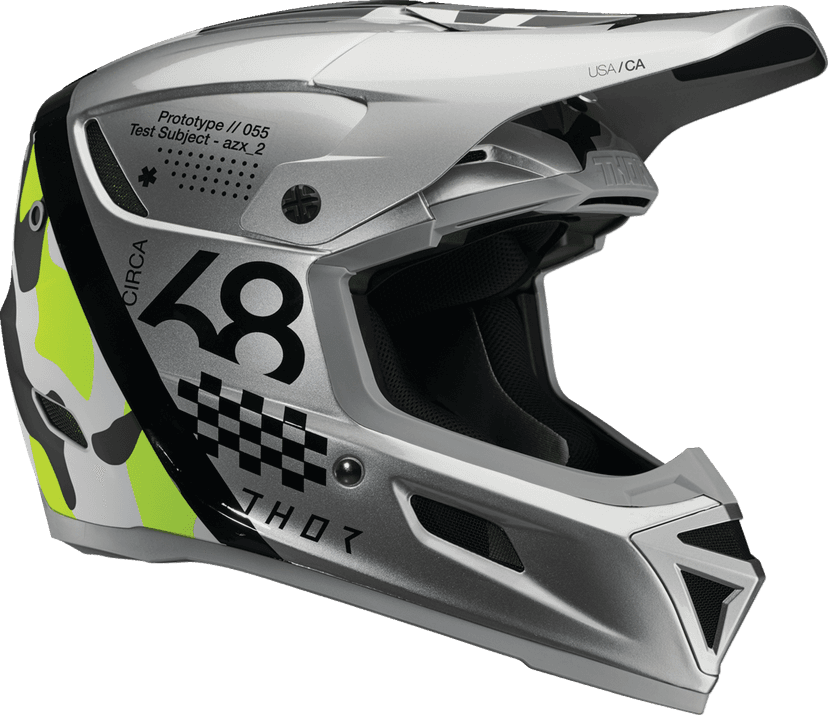 THOR 0110-8774 Reflex Sport Helmet - Riot - MIPS® - Gray/Acid - 2XL — image 1 of 4
