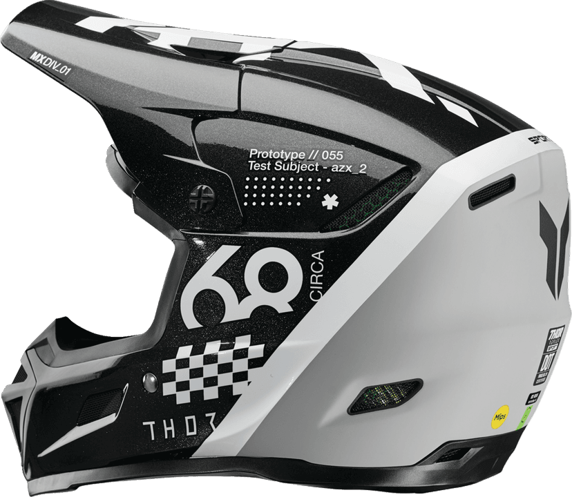 THOR 0110-8777 Reflex Sport Helmet - Riot - MIPS® - Black/White - Medium — image 2 of 4