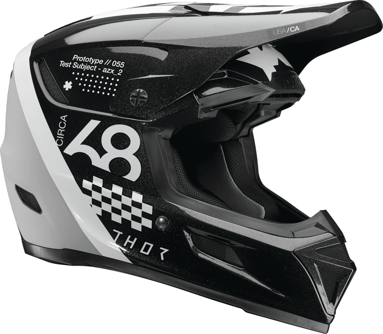 THOR 0110-8779 Reflex Sport Helmet - Riot - MIPS® - Black/White - XL