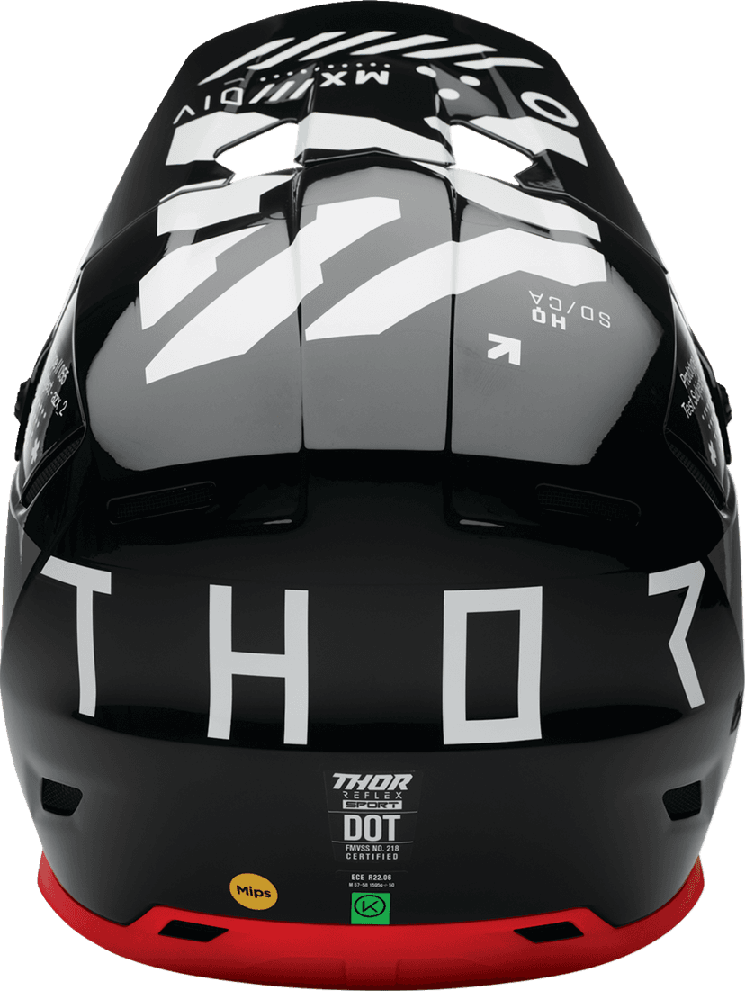 THOR 0110-8783 Reflex Sport Helmet - Strike - MIPS® - Black/Red - Medium — image 3 of 5