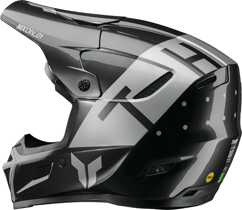 THOR 0110-8797 Reflex Sport Helmet - Rogue - MIPS® - Charcoal/Silver - XL — image 2 of 6