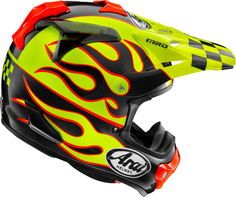 ARAI HELMETS 0110-8961 VX-Pro4 Helmet - Flame - Yellow - Medium — image 2 of 2