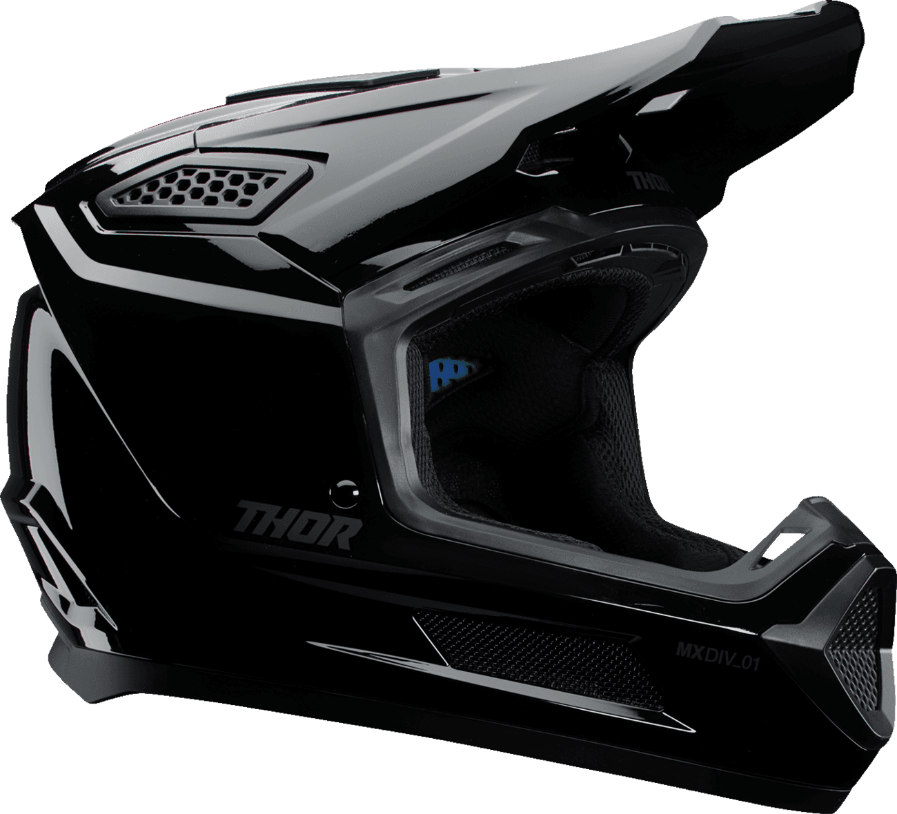 THOR 0110-8965 Fleet Helmet - Blackout - Gloss Black - Small