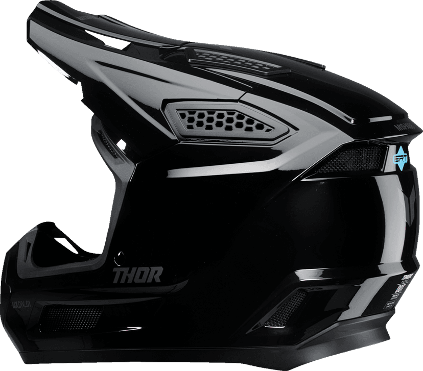 THOR 0110-8967 Fleet Helmet - Blackout - Gloss Black - Large — image 3 of 4