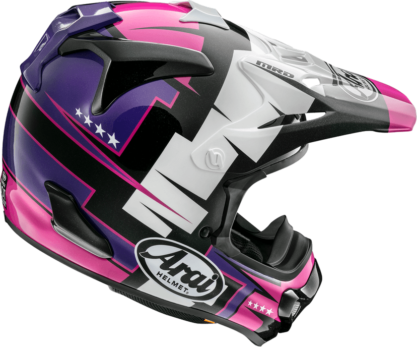 ARAI HELMETS 0110-9377 VX-Pro4 Helmet - Battle - Purple - Small — image 2 of 2