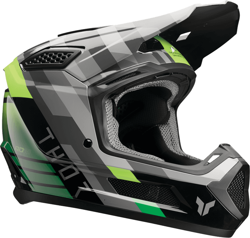 THOR 01109399 Fleet Helmet - Camber - Black/Green - XS — image 1 of 4