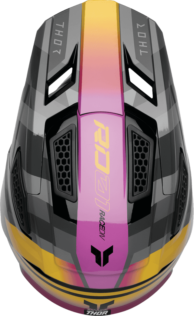THOR 01109410 Fleet Helmet - Camber - Black/Magenta - 2XL — image 4 of 4