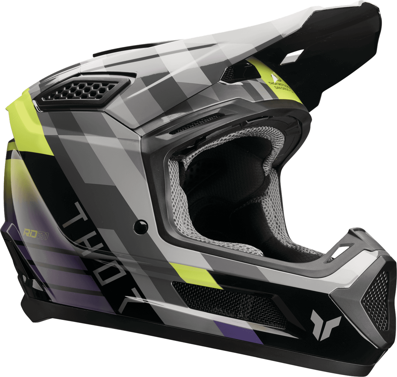 THOR 01109415 Fleet Helmet - Camber - Black/Purple - XL