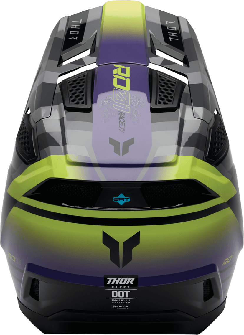 THOR 01109415 Fleet Helmet - Camber - Black/Purple - XL — image 3 of 4