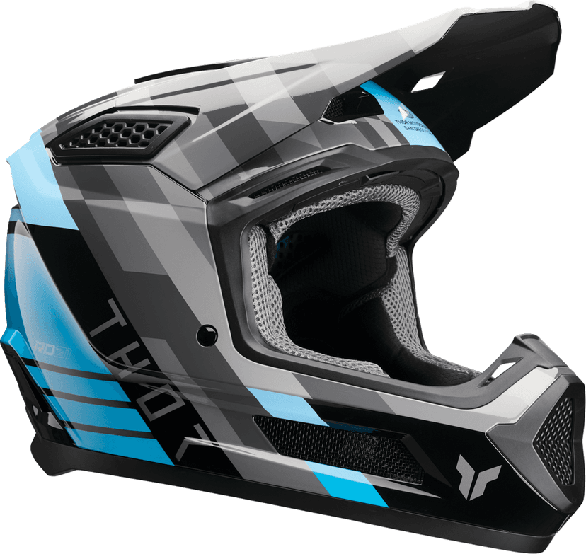 THOR 01109419 Fleet Helmet - Camber - Black/Teal - Medium — image 1 of 4