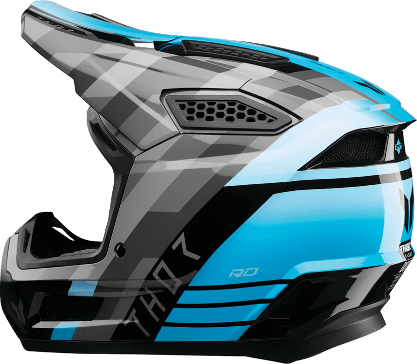 THOR 01109420 Fleet Helmet - Camber - Black/Teal - Large — image 2 of 4