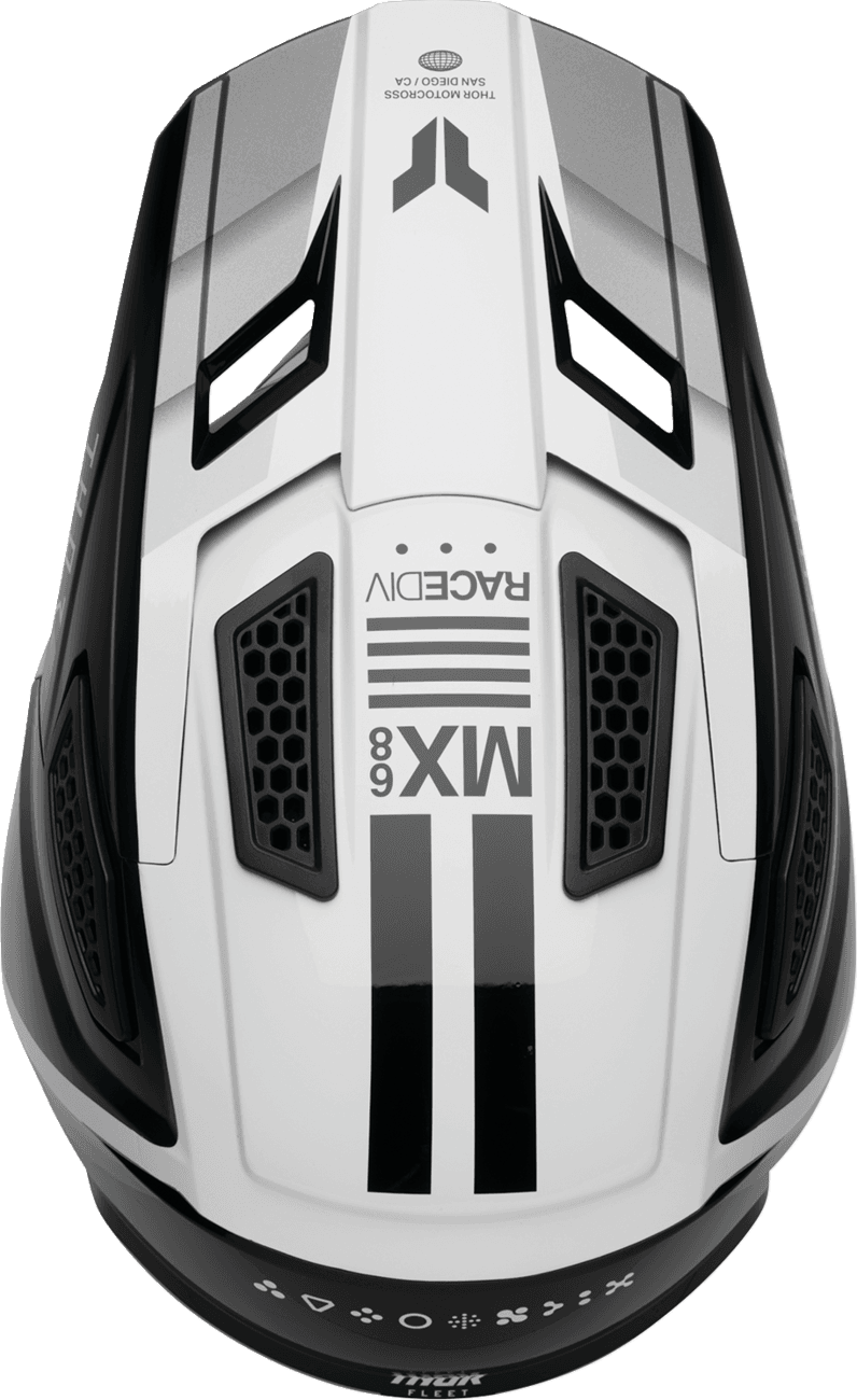 THOR 01109430 Fleet Helmet - Defy - Black/White - Small — image 4 of 4