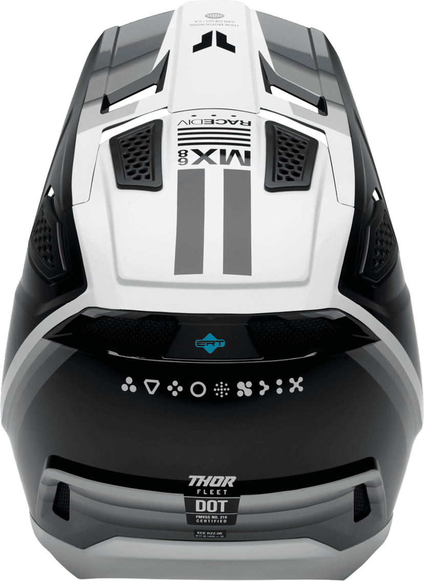 THOR 01109433 Fleet Helmet - Defy - Black/White - XL — image 2 of 4