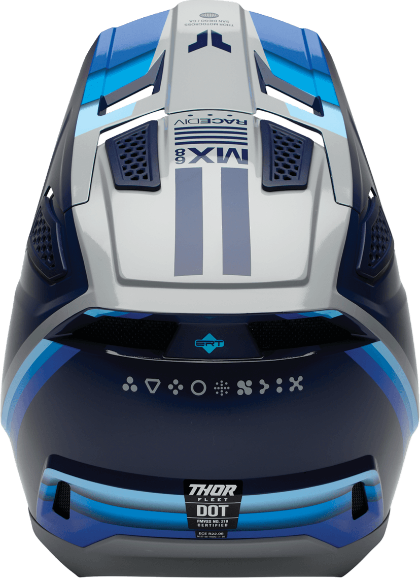 THOR 01109436 Fleet Helmet - Defy - Blue/Gray - Small — image 2 of 4