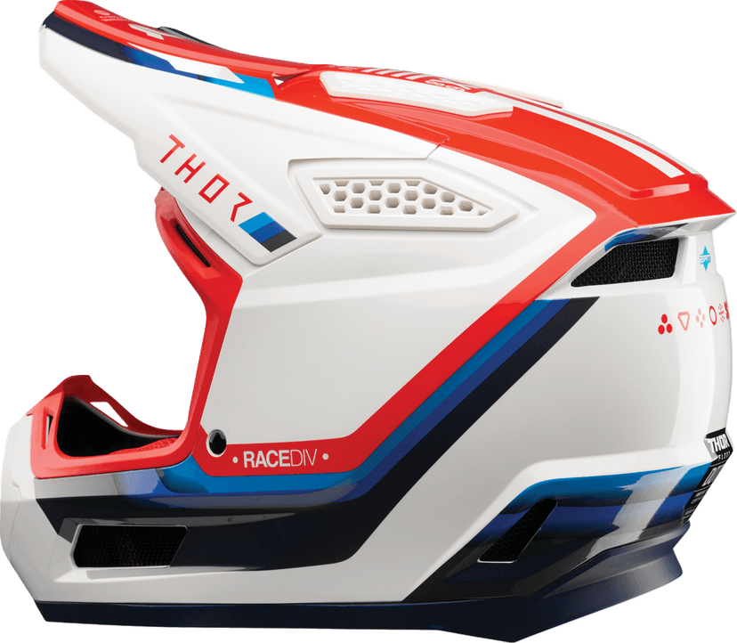 THOR 01109442 Fleet Helmet - Defy - White/Red/Blue - Small — image 2 of 4