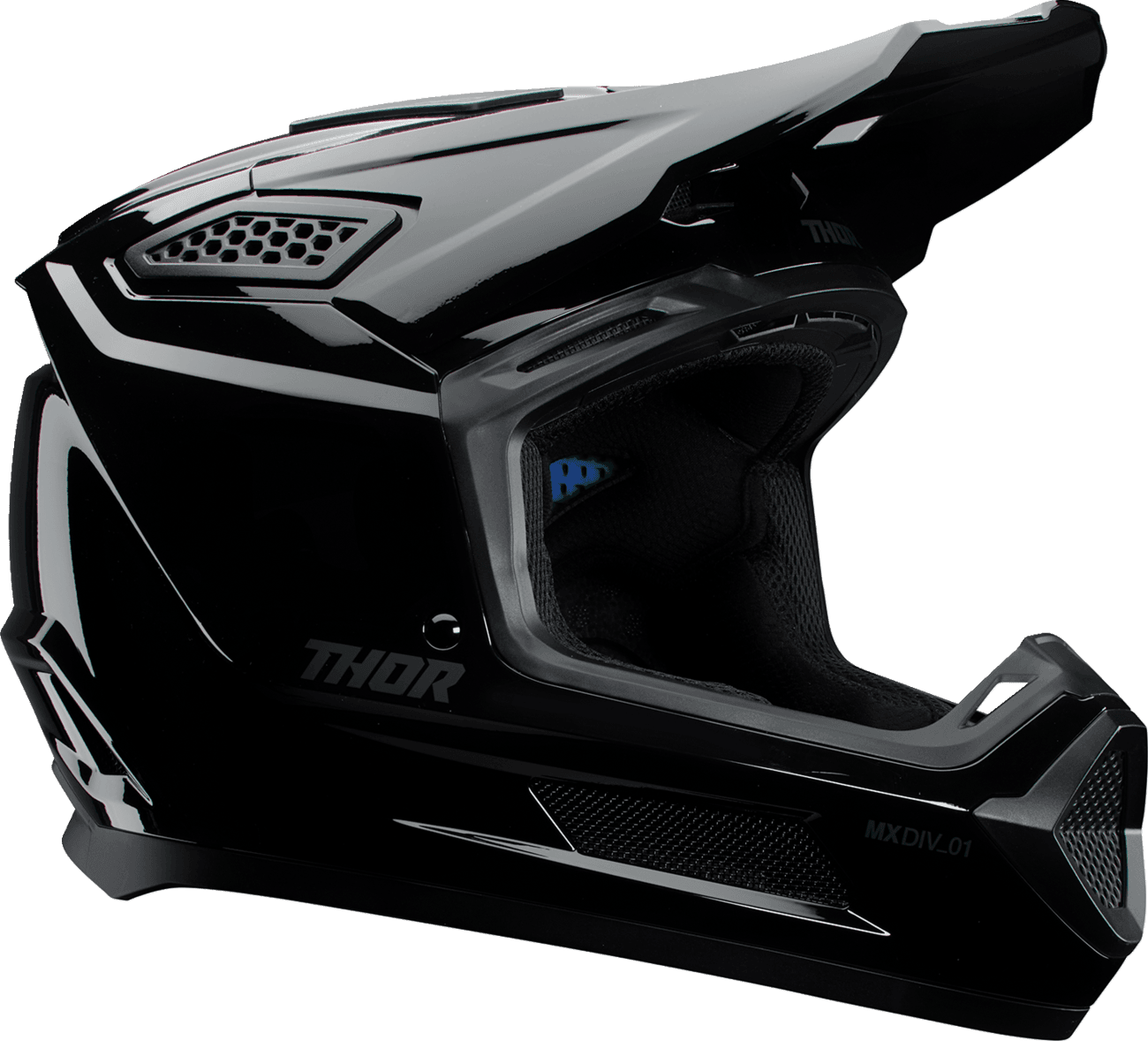 THOR 01109447 Fleet Helmet - Blackout - Gloss Black - 3XL