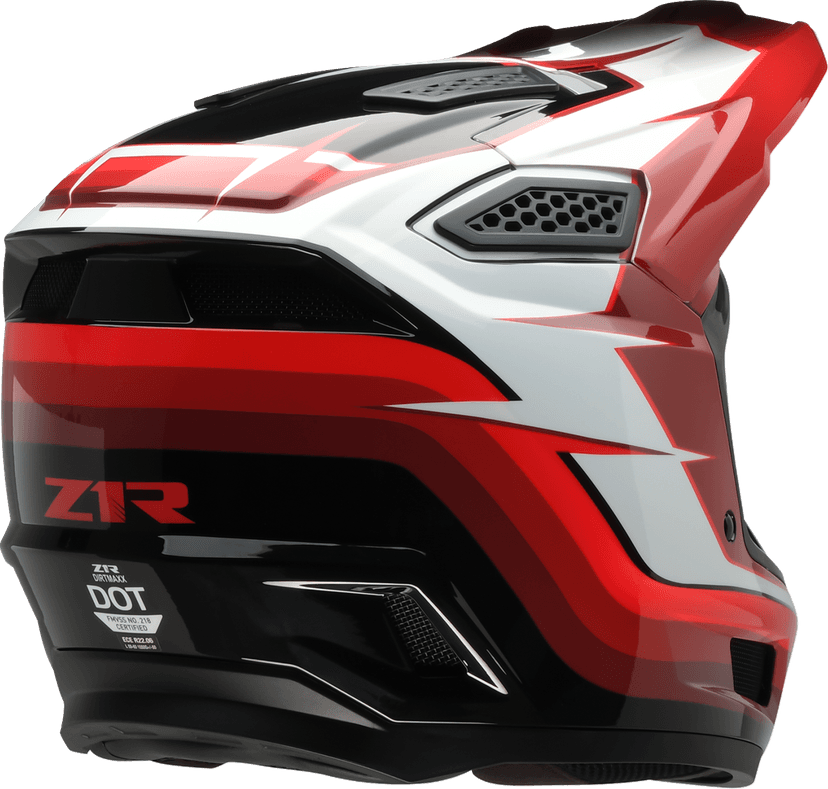 Z1R 0110-9703 Dirt Maxx Helmet - Vortex - Red/White - 4XL — image 4 of 4