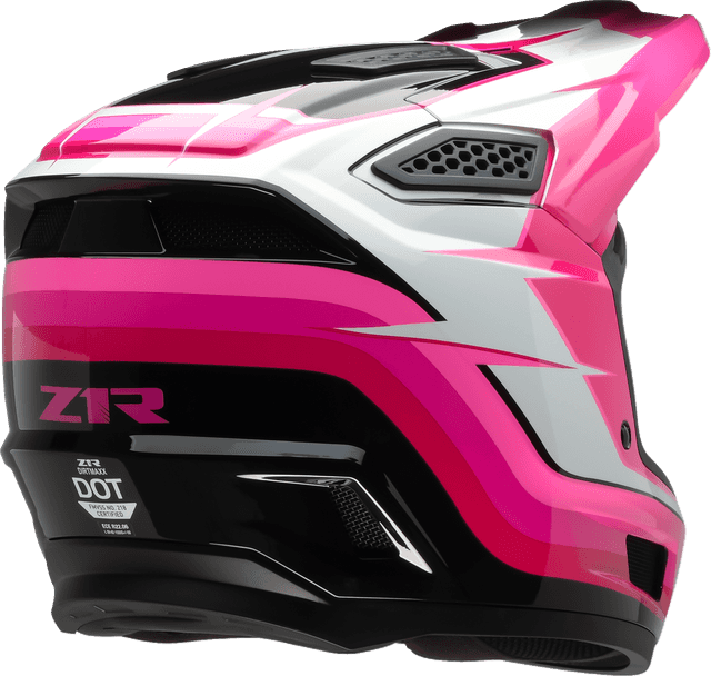 Z1R 01109708 Dirt Maxx Helmet - Vortex - Pink/White - Large — image 4 of 4