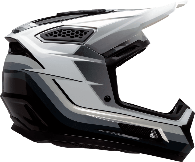 Z1R 01109714 Dirt Maxx Helmet - Vortex - Black/White/Gray - Small — image 4 of 4