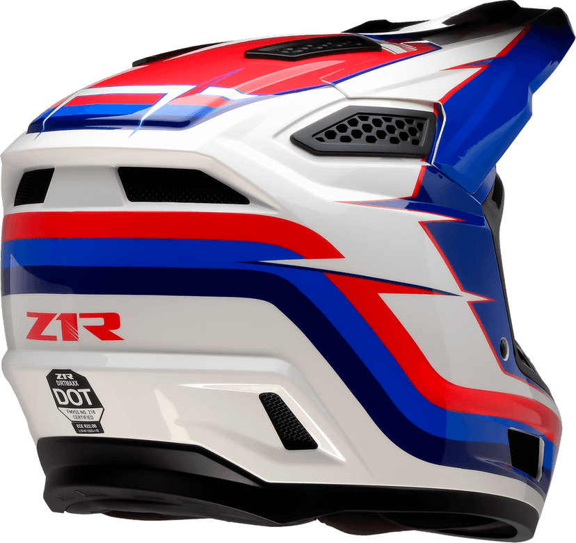 Z1R 0110-9727 Dirt Maxx Helmet - Vortex - Red/White/Blue - 3XL — image 3 of 4