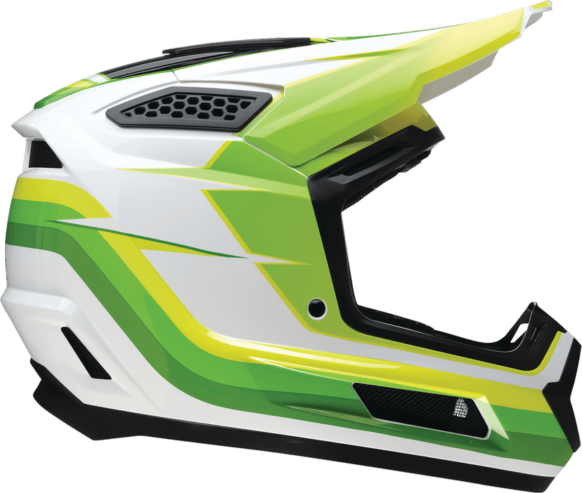 Z1R 0110-9729 Dirt Maxx Helmet - Vortex - White/Green - XS — image 3 of 4