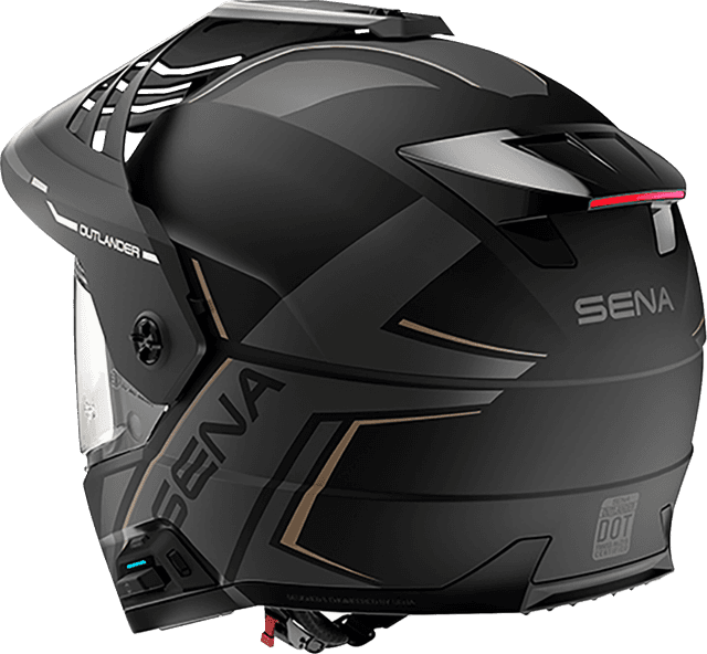 SENA 0110-9877 Outlander Helmet - Matte Black - Small — image 4 of 6
