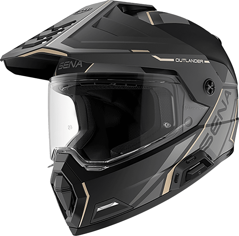SENA 0110-9877 Outlander Helmet - Matte Black - Small — image 1 of 6
