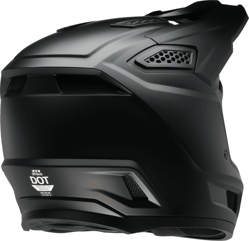 Z1R 01109936 Dirt Maxx Helmet - Solid - Matte Black - Large — image 2 of 4