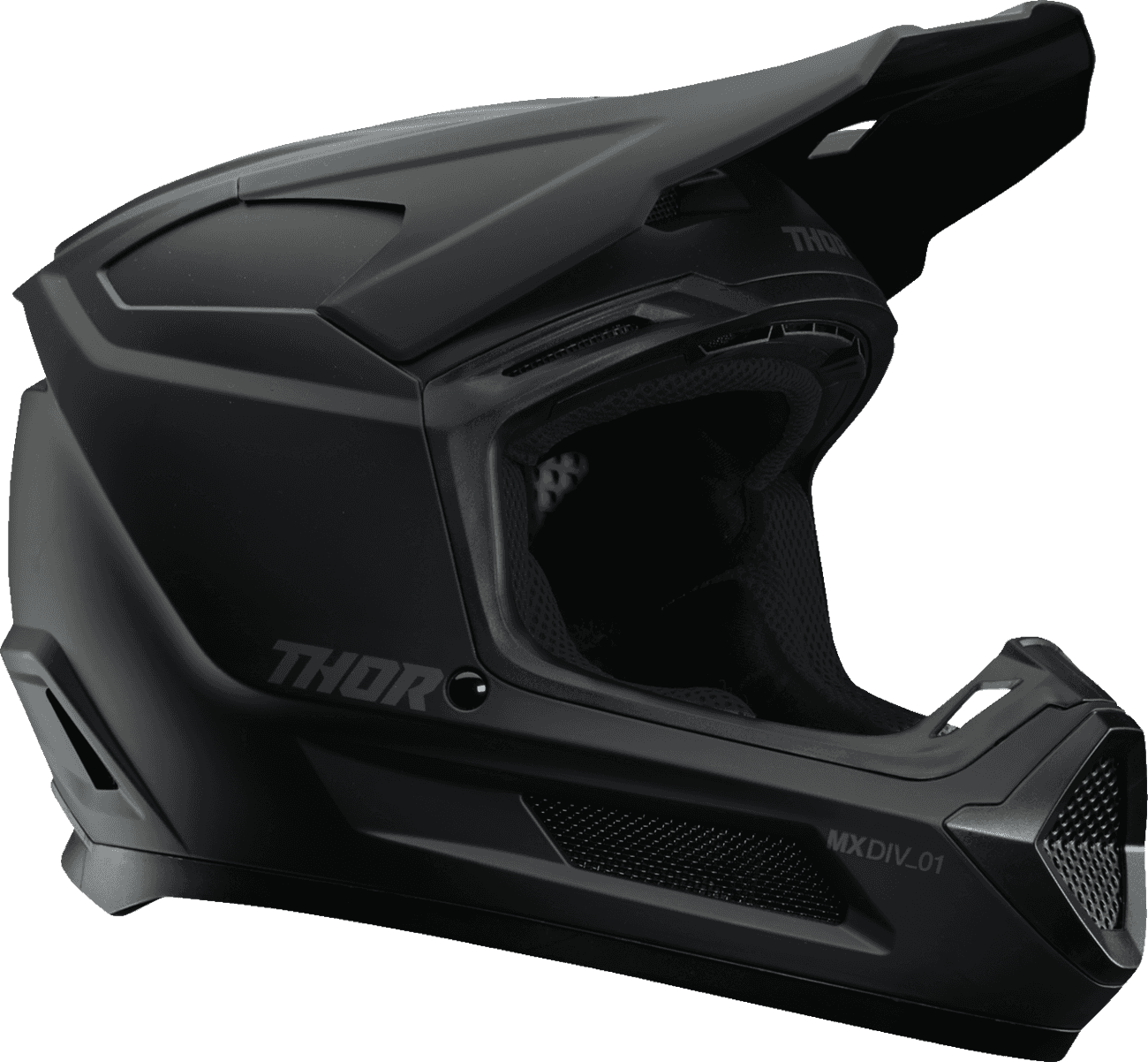 THOR 0111-1675 Youth Fleet Helmet - Blackout - Medium