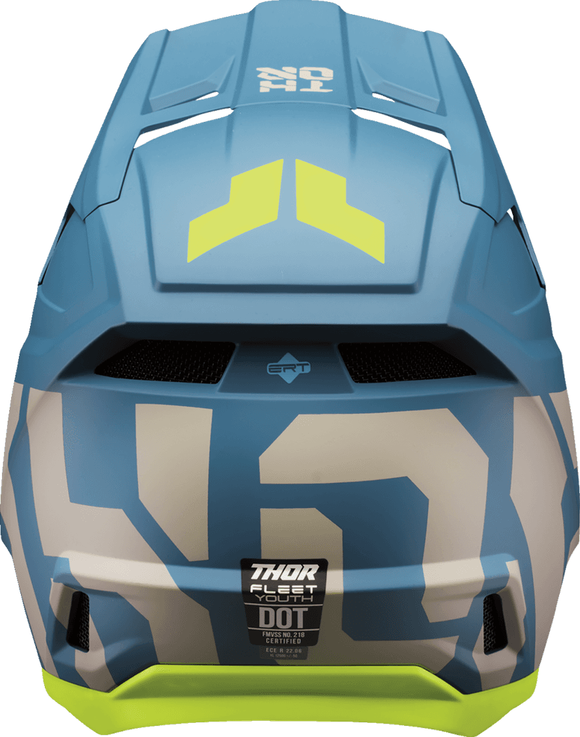 THOR 0111-1680 Youth Fleet Helmet - Forge - Blue - Small — image 3 of 5
